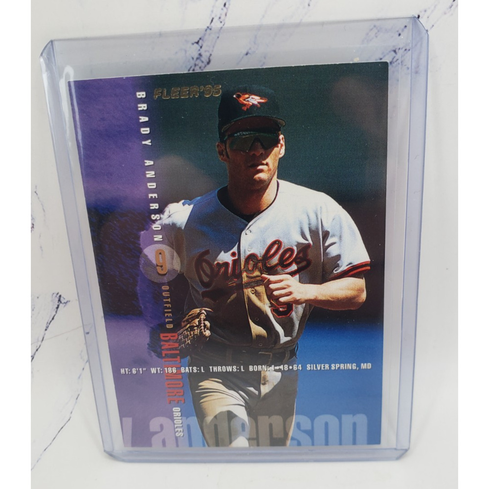 Brady Anderson #1 1995 Fleer Baltimore Orioles Baseball Card MLB
